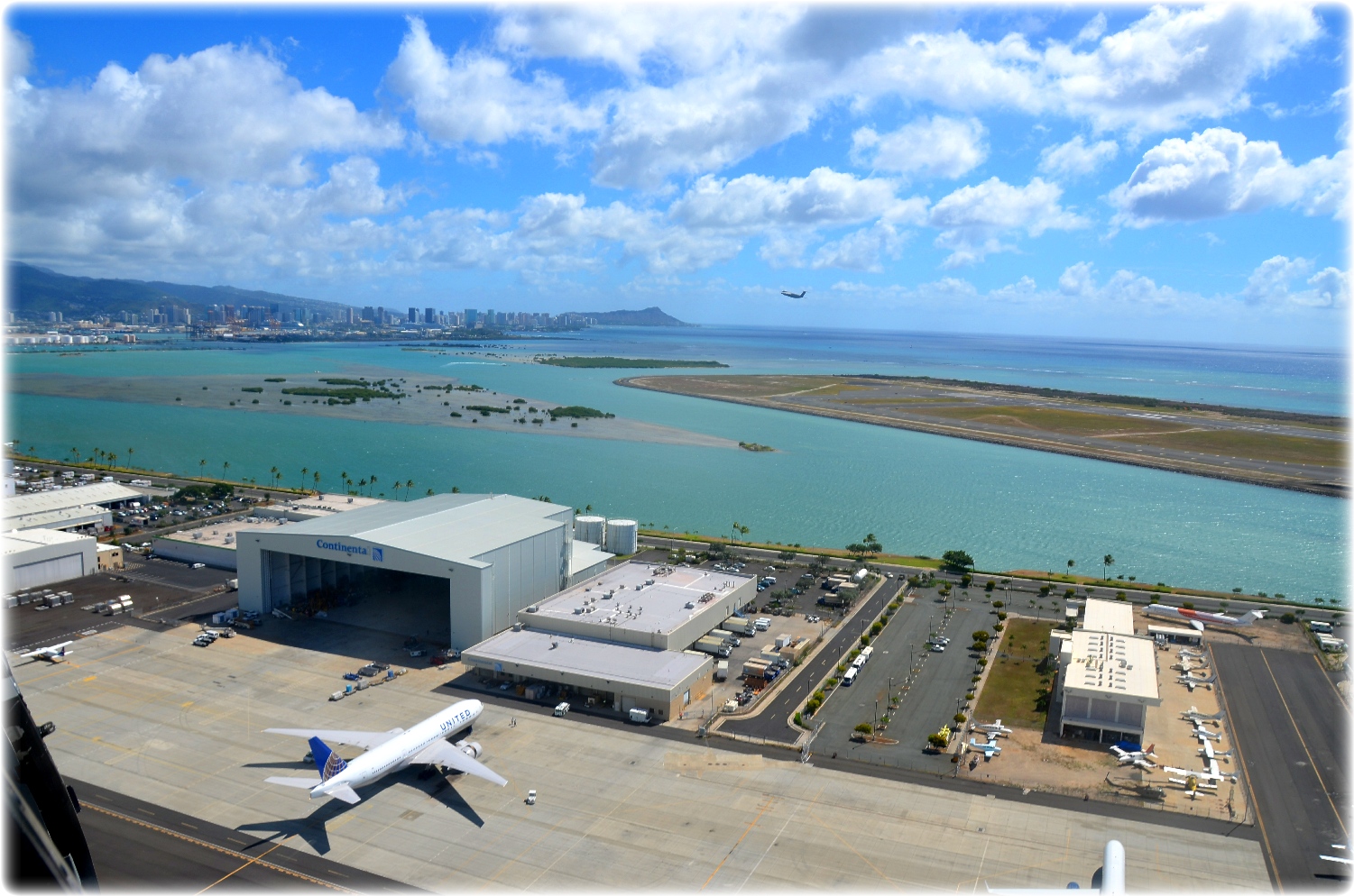Oahu, Hawaii seen from a Helicopter